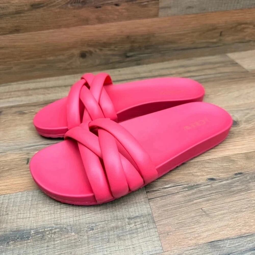 J.Crew size 7 Cross-Strap Pool Slides